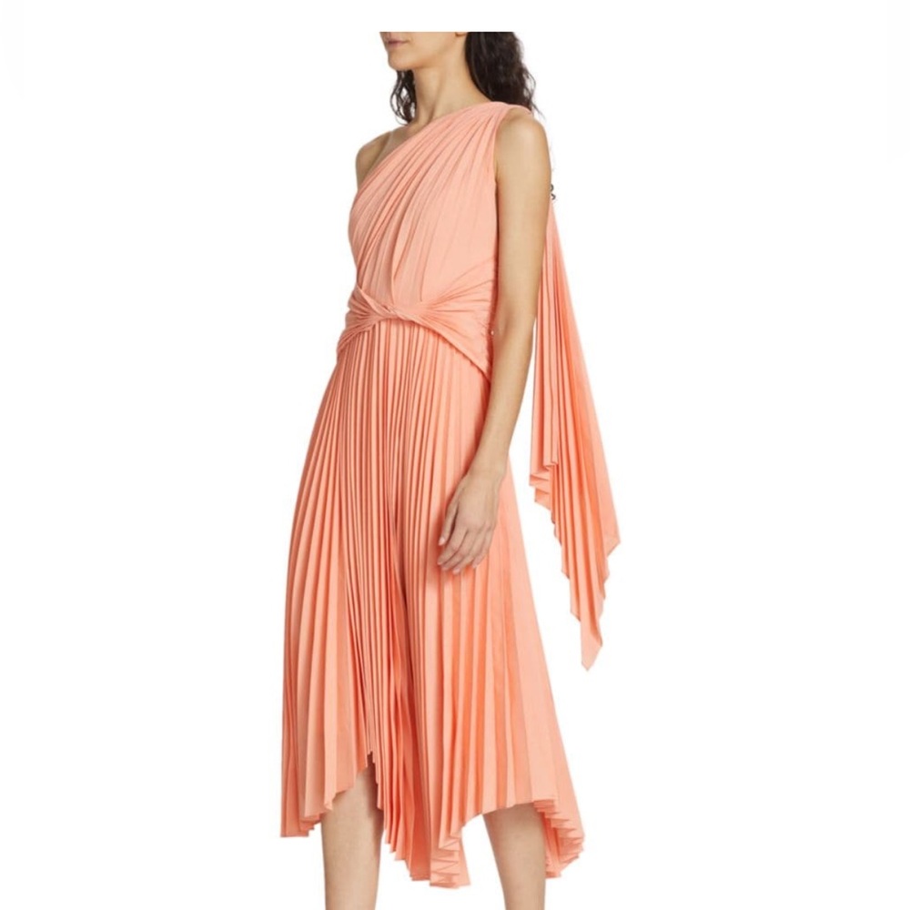 Acler coral midi dress size 6